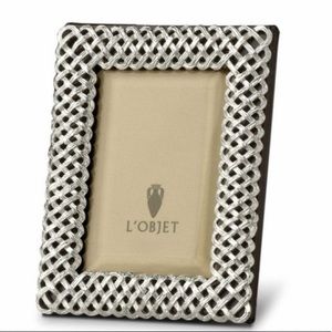 L’OBJET Platinum Braid Frame • 2 X 3 • new
